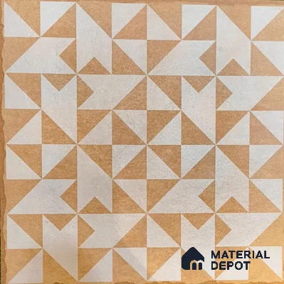 TL 05755 B Golden Highlighter 398x398 mm Matte Finish Vitrified Parking Tile -12 mm (Random Design) (Sample)